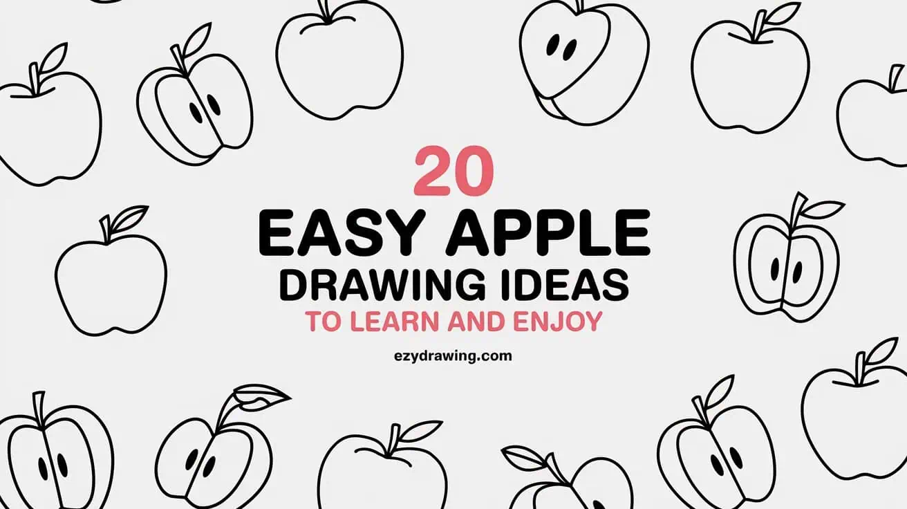 20 Easy Apple Drawing Ideas for Kids to Learn and Enjoy