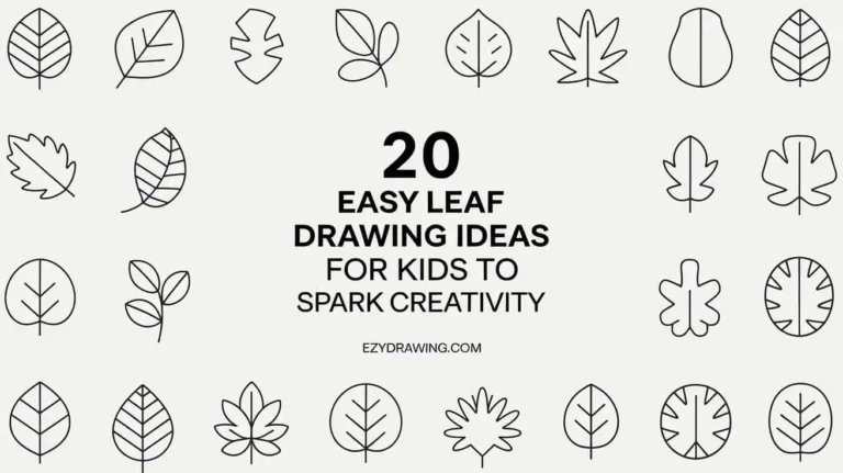 20 Easy Leaf Drawing Ideas for Kids to Spark Creativity