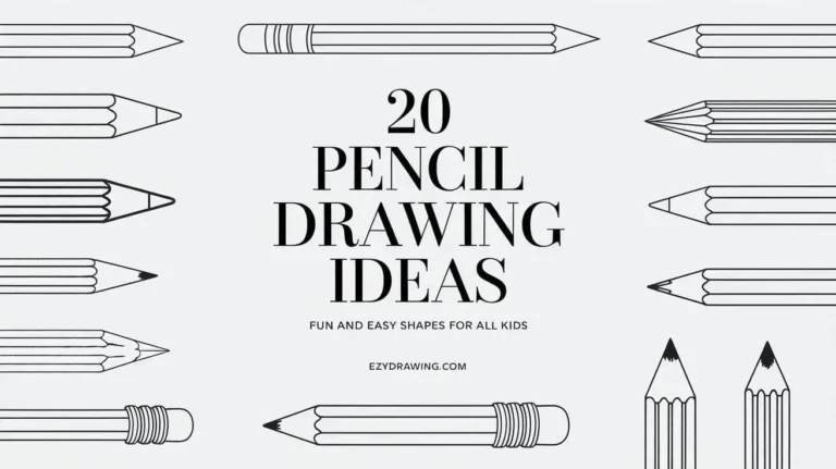 20 Pencil Drawing Ideas: Fun and Easy Shapes For All Kids