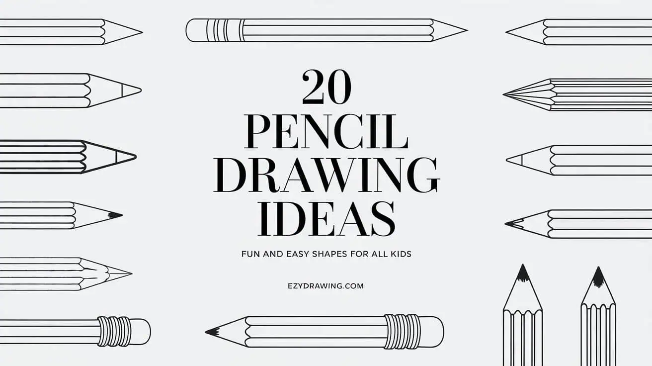 20 Pencil Drawing Ideas: Fun and Easy Shapes For All Kids