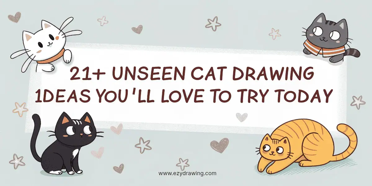 21+ Unseen Cat Drawing Ideas You’ll Love to Try Today