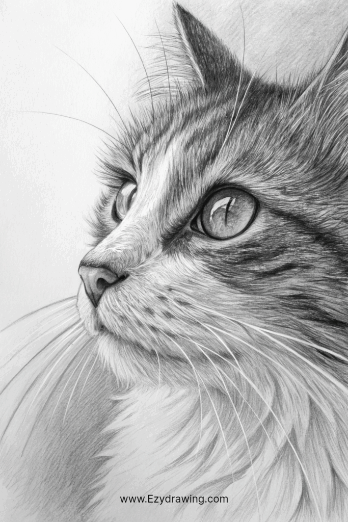 Cat Face Drawing Easy Guide
