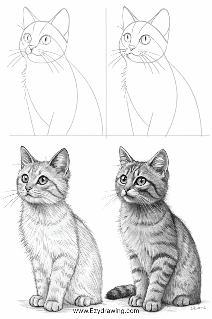 How to Draw a Cat Step by Step