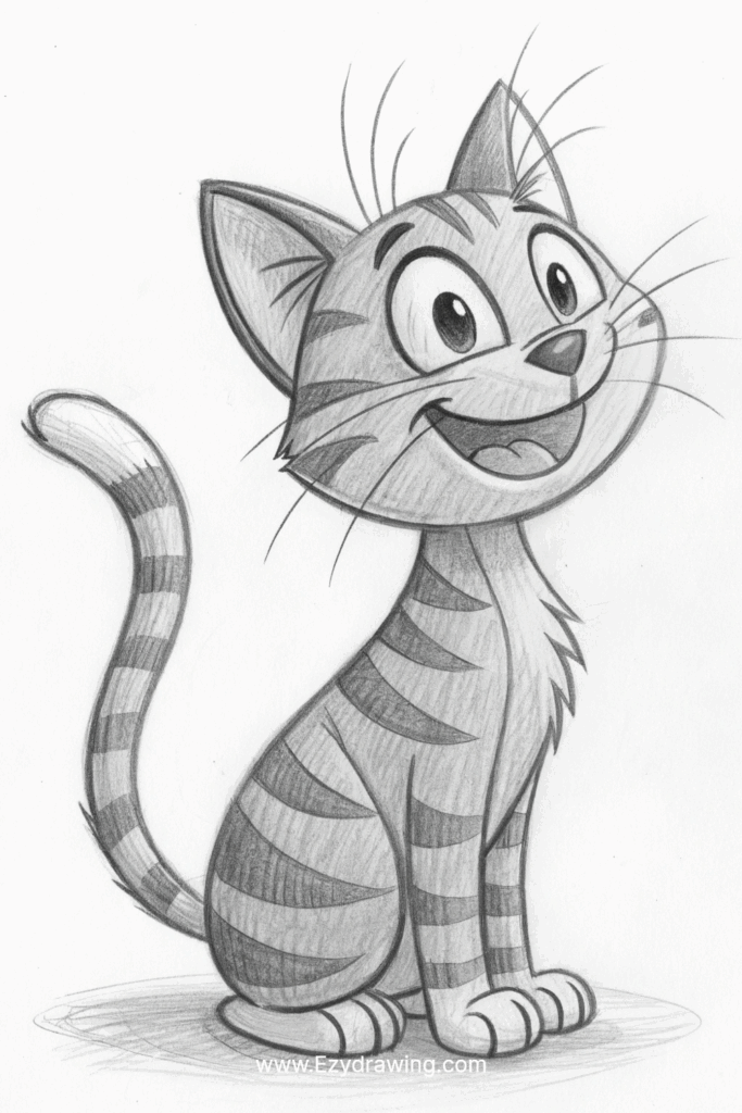 Orange Cat Drawing Tutorial