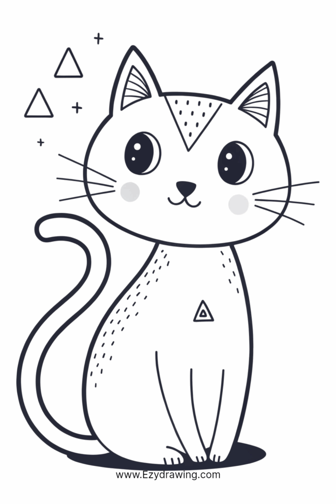 Simple Cat Drawing Made Easy