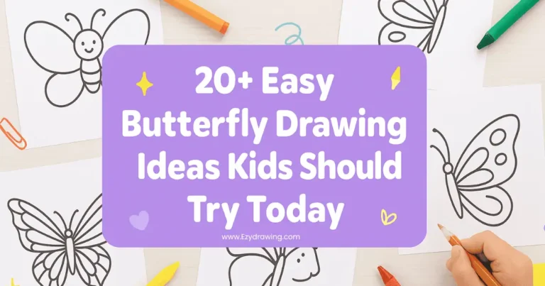 20+ Easy Butterfly Drawing Ideas Kids Should Try Today