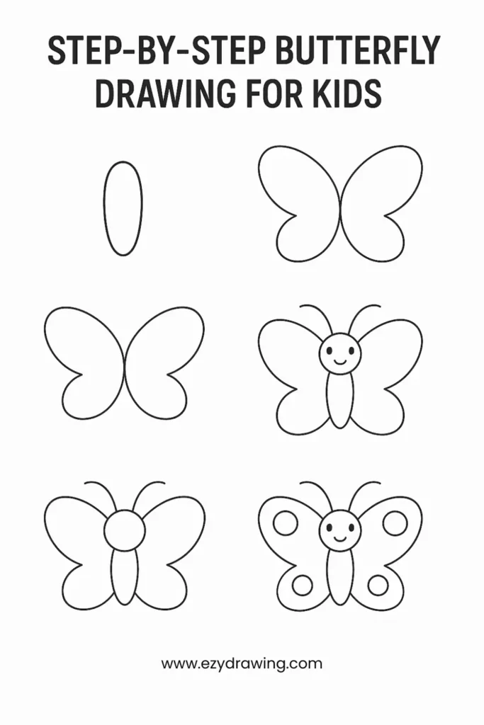 A symmetrical butterfly design with floral patterns inside the wings. The wings feature petal-like shapes and circular dots, perfect for advanced coloring.
