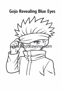 13+ Easy Cute Gojo Drawing Ideas for Beginners