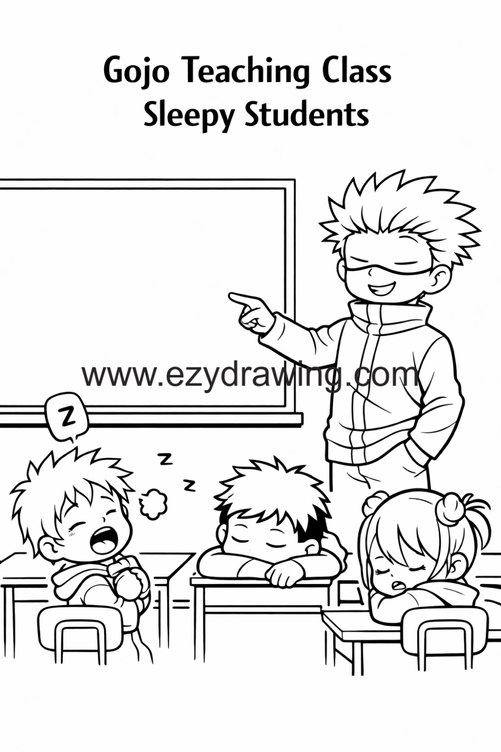 13+ Easy Cute Gojo Drawing Ideas for Beginners - Ezydrawing