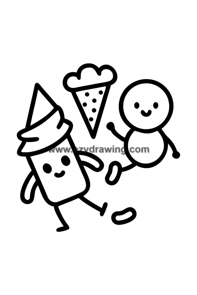 cartoon-food-characters-running