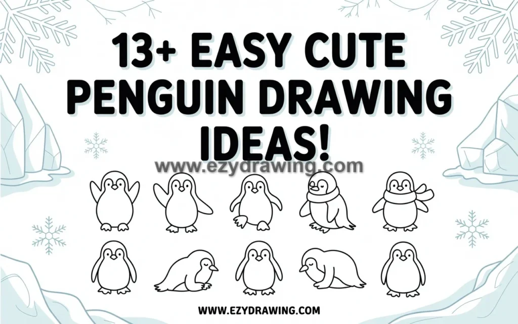 Penguin Drawing Ideas