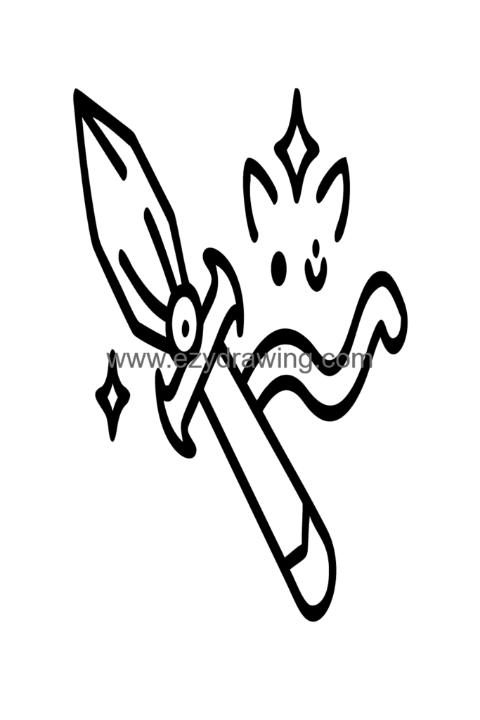 Dragon Wrapped Around a Sword 1