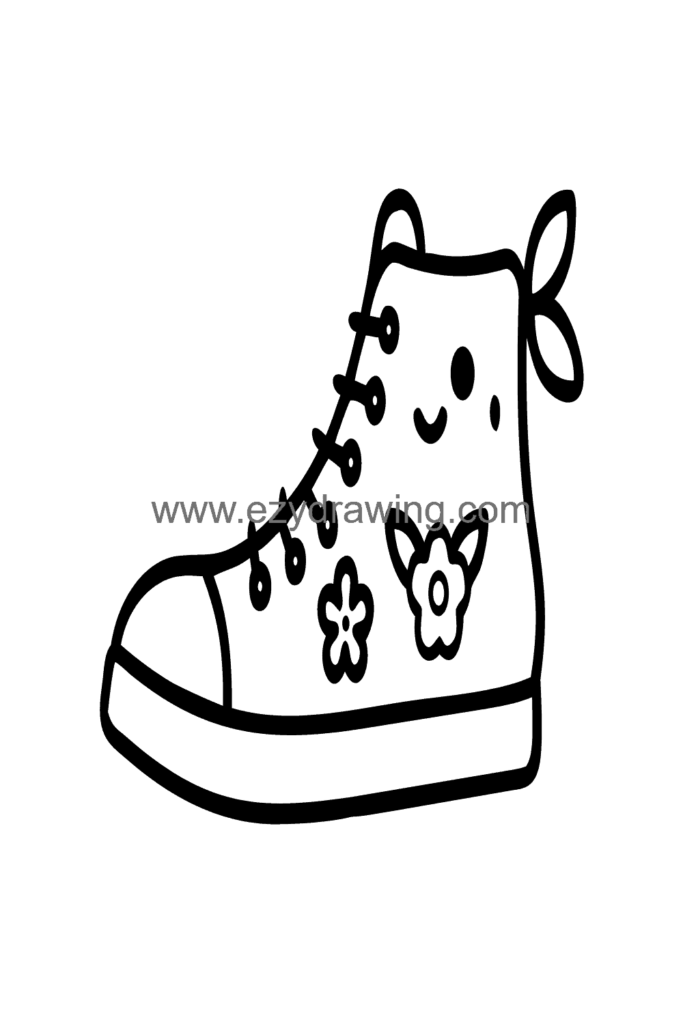 Sneaker with Floral Design 1