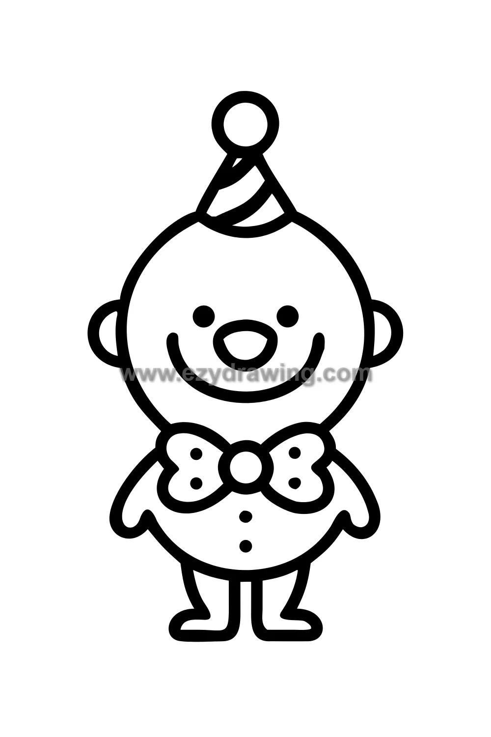 classic happy circus clown