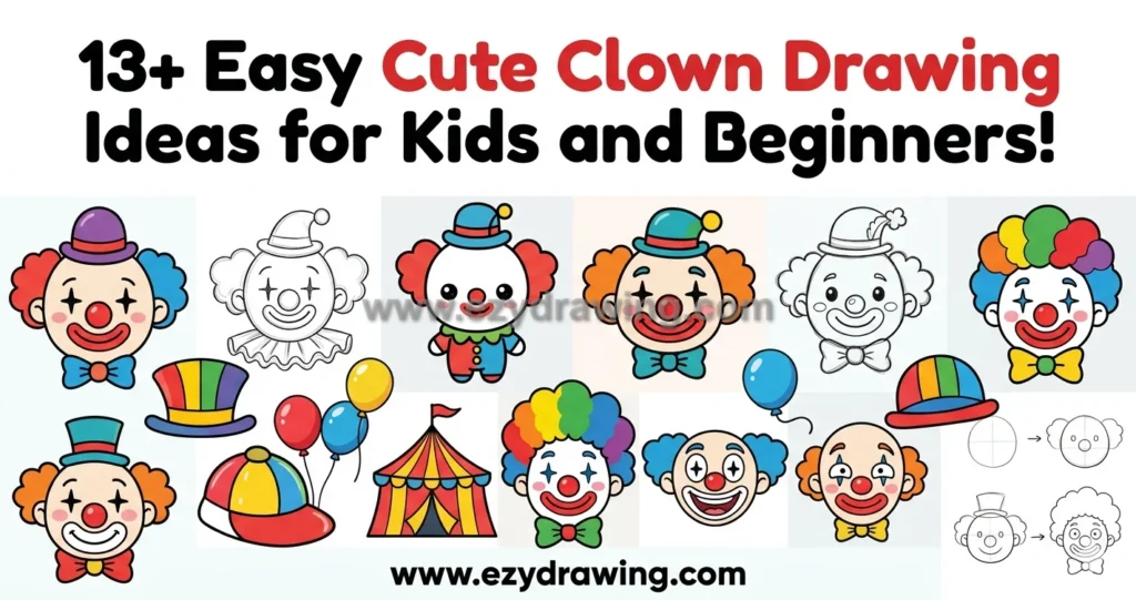 Clown Drawing Ideas