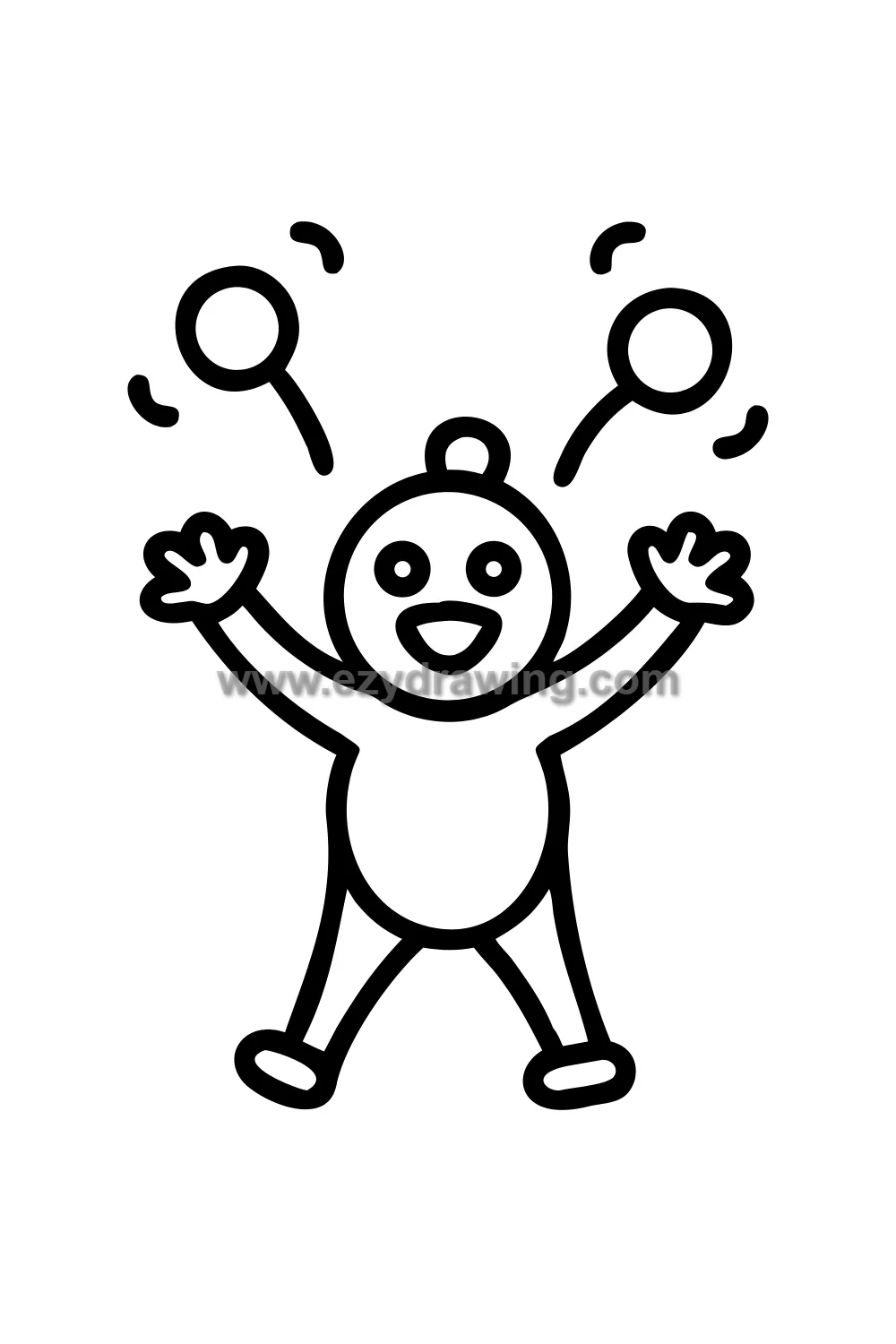 clown juggling colourful balls