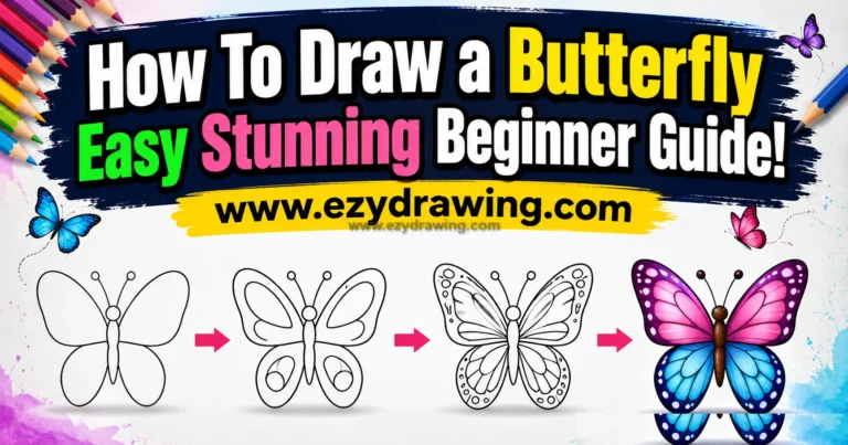 How To Draw a Butterfly Easy Stunning Beginner Guide