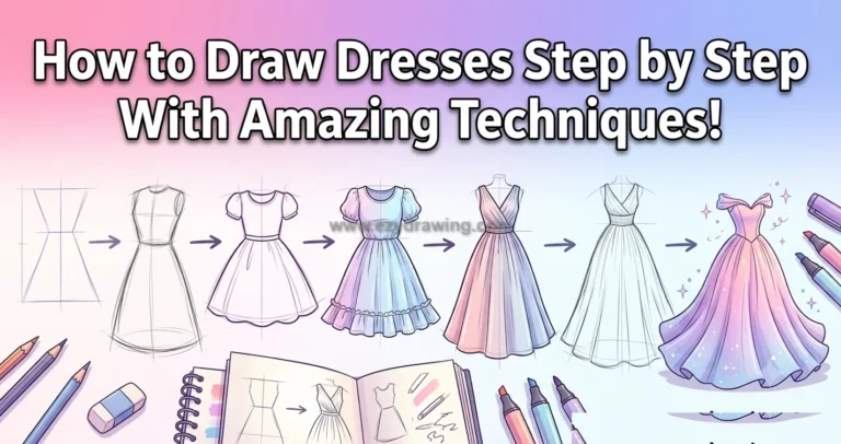 How to Draw Dress Step by Step With Amazing Techniques 16 How to Draw Dress